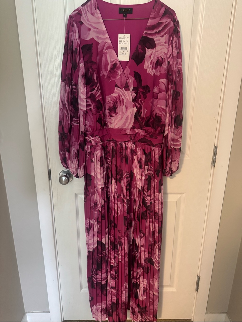 Laura Floral Printed Dress (Size 16)